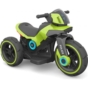 Baby Mix elektrická motorka trojkolesová Police zelená