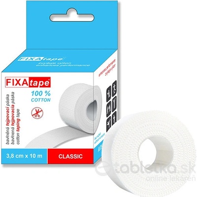 FIXAtape Classic Athletic bavlnená tejpovacia páska 3,8 cm x 10 m