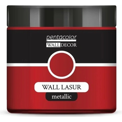 Pentart metallic WALL DECOR 0,5 l ČERVENÁ MĚĎ