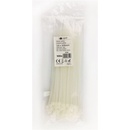 SOLIGHT 1P06 Sťahovacie pásky farba natural, 100ks, 3,6x200mm