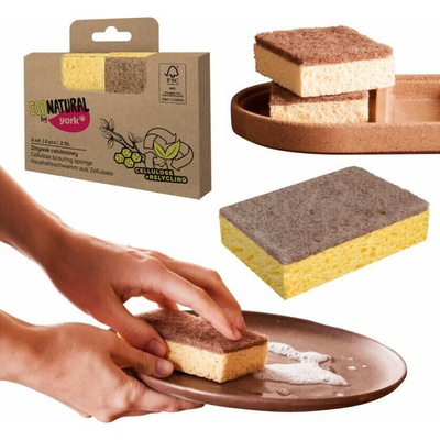 ECONATURAL Hubka na riad celulóza 2 ks