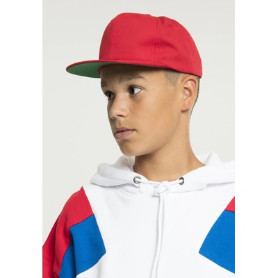 Urban Classics Шапка с козирка в червено Pro-Style Twill Snapback Youth Cap UB-6308-00199 - Червен, размер B (Ages 6-14)