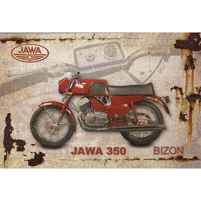 Ceduľa Jawa 350 Bizon