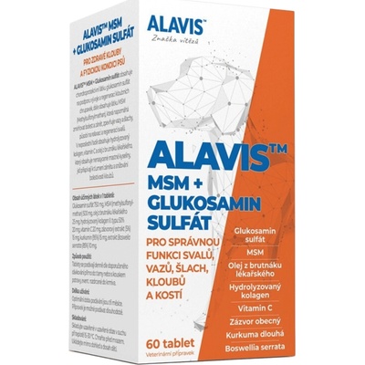 Alavis MSM Glukosamin sulfát 60 tbl