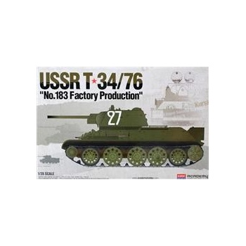 Academy Model Kit tank 13505USSR T 34/76 No.183 Factory Production 1:35