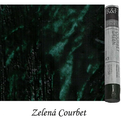 R&F Pigmentová tyčinka na enkaustiku zelená courbet