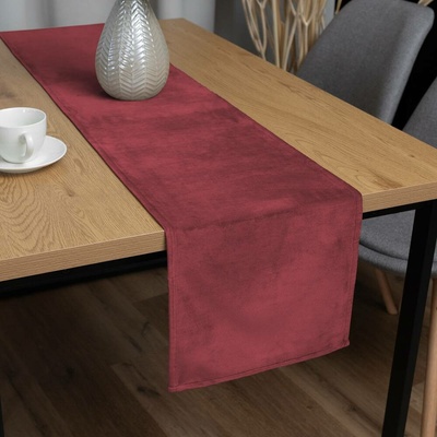 Biante Sametový běhoun Velvet Premium SVP-050 Vínově červený 35x180 cm
