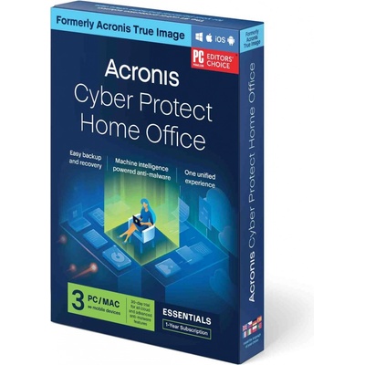 Acronis True Image Essentials Subscription 3 Computers 1 year subscription ESD HOFASHLOS