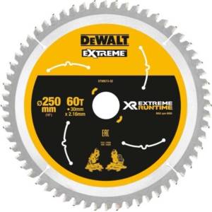 DEWALT - Пилен диск за дърво 250x30 мм, 60 зъба DT99573 (DT99573)