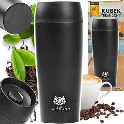 Hausmann termohrnek 450 ml černý