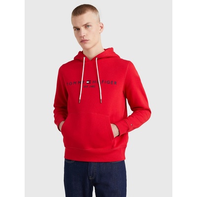 Tommy Hilfiger červená mikina Logo Hoody