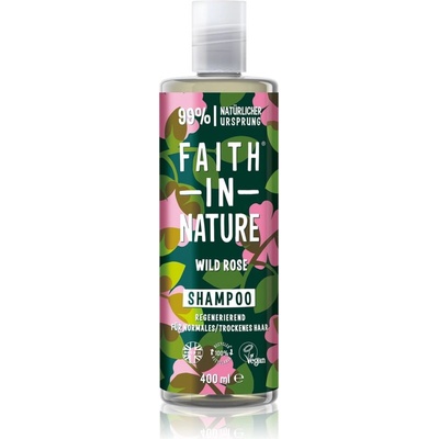 Faith in Nature Wild Rose регенериращ шампоан за нормална към суха коса 400ml