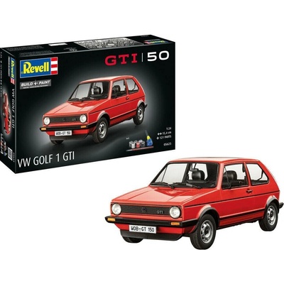 Revell VW Golf 1 GTi 50 Years obsahuje barvy a lepidlo Giftset 05623 1:24