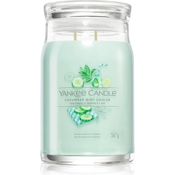 Yankee Candle Cucumber Mint Cooler ароматна свещ Signature 567 гр