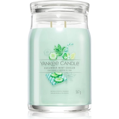 Yankee Candle Cucumber Mint Cooler ароматна свещ Signature 567 гр