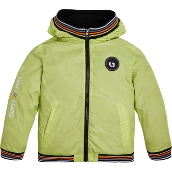 Image 1 of GUESS Яке ветровка в цвят лайм за момче с цветни ленти Guess