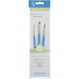 Princeton Artist Brush Selectartiste Multi-Technique 3 Комплект четки 3 бр (P3750SET103)