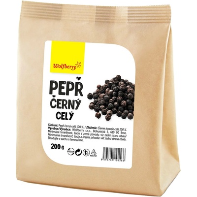 Wolfberry Pepř černý celý 200 g