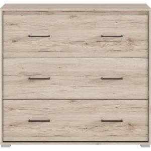 Black Red White Скрин с три чекмеджета Ronse KOM3S