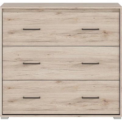 Black Red White Скрин с три чекмеджета Ronse KOM3S