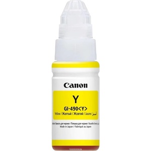 Canon ОРИГИНАЛНО МАСТИЛО canon gi-490 yellow (70ml) (0666c001)