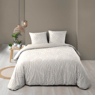 douceur d'intérieur Бежово двойно /удължено 3 части памучно спално бельо 240x220 cm Morgane - douceur d'intérieur (1645209)