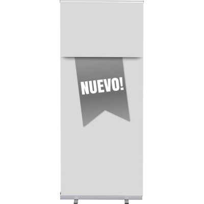Jansen Display Set Roll-baneru Budget s vytištěným motivem, Novinka, šedý, španělsky, 870 x 2080 mm