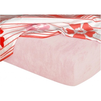 Dadka froté prostěradlo pudrové 180x200x20