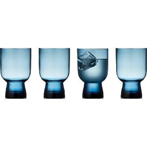 LyngbyGlas Sorrento Чаши 300 ml, сини, 4 бр (32745)