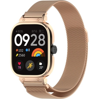 VSETKONAMOBIL 101554 SET MILANESE Kovový obal na hodinky + remienok Xiaomi Redmi Watch 5 ROSE GOLD