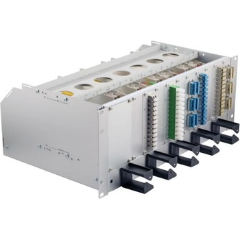 4u Шаси за максимум 12 сплайс модула с 1u органайзер (53711.1)