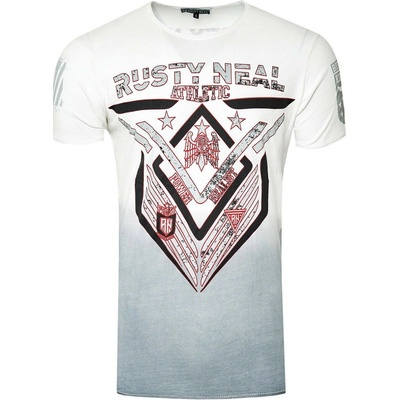 Rusty Neal tričko pánské 15248 regular fit bílá