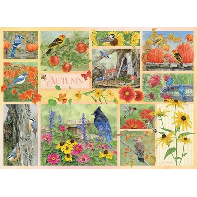 Cobble Hill - Puzzle Garden Birds in Autumn - 500 piese