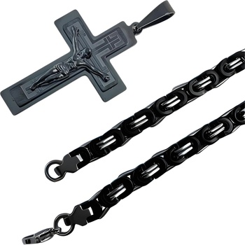 HARAHU Мъжко колие re-38736 - Черно / 70см kp38736 (re-38736)