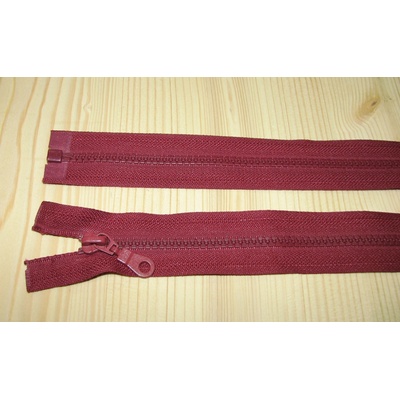 Zips kostenný bordová 5mm deliteľný 50cm