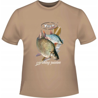 York tričko s potlačou bielej ryby