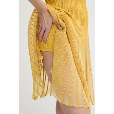 Elisabetta Franchi разкроена рокля от вискоза (AM10B61E2)