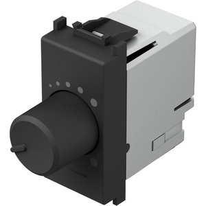 TEM Димер ротативен R0-60W LED0-60VA 1M, цвят Черен мат, Modul - EM13SB (EM13SB)