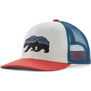 Patagonia Детска шапка с козирка Patagonia Kid's Trucker Hat Cap - Fitz Roy Bear: Birch White - размер One Size (204-1695-6411)