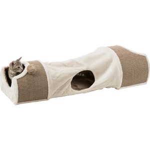 TRIXIE Плюшен драскателен тунел за котки 110 x 30 x 38 см