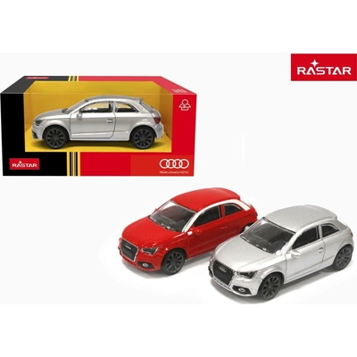 Rastar Audi A1 1:43 stříbrné