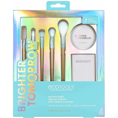 EcoTools Brighter Tomorrow Set EcoTools: EcoTools заострена четка за коректор + EcoTools голяма четка за сенки за очи + EcoTools дифузна четка за сенки за очи + EcoTools прецизност четка за хайлайтър + EcoTools макара четка за вежди + компактно огледало е