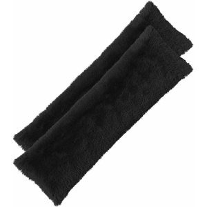 vidaXL Калъфка за възглавница 2 pcs HEERLEN Черно 40 x 145 см ПВ флийс (909028)