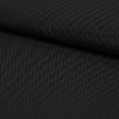Mondo Italia Jednobarevná látka Panama stretch MIG34 černá, šířka 150 cm Černá Vzorek (10x10 cm +/-1 cm)