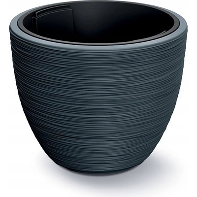 Prosperplast Květináč plast šedý 35 x 35 x 29,5 cm