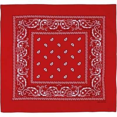 Šatka MFH Bandana vzorovaná červená