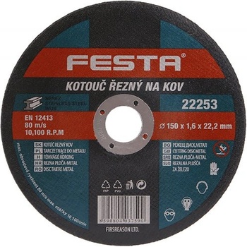 Festa Levior Kotouč řezný 150 x 1,6 x 22,2 mm 22253