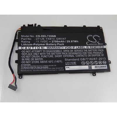 VHBW Батерия за Dell Latitude 7350, 2700 mAh (800114607)