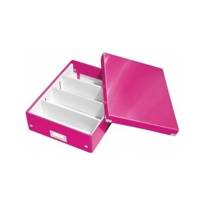 Leitz PODLO WITH COMPARTMENTS LEITZ CLICK STORE LARGE 280 X 100 X 370 MM, PINK