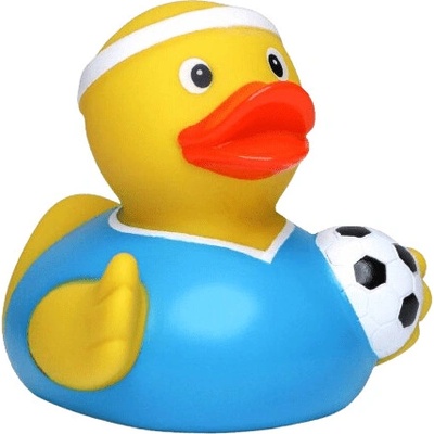 Schnabels Gumená kačička Futbalista 9 cm